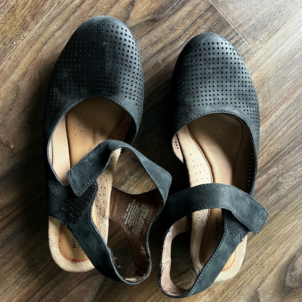 Rockport Shoes Cobb Hill Judson Sling Shoe Style# 100106 with Velcro strap 9.5 - Picture 6 of 7